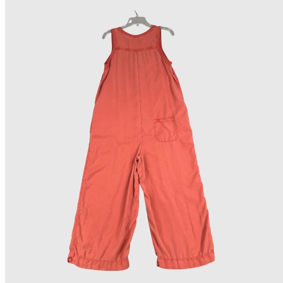 Anthropologie Saturday Sunday Ilene Jumpsuit Womens Medium Coral Wide Boho - Picture 6 of 16